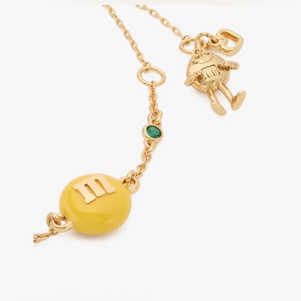 Kate Spade x M&M Gold-Tone Multicolor M&M Flex Bracelet - Picture 4 of 9